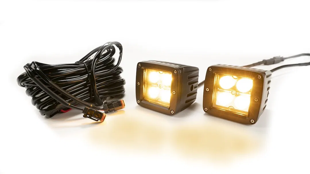 77911K – SOUTHERN TRU Driving/ Fog Light, LED Bulb 2 Inch Cube 12 Watt White/ 6 Watt Amber 1.3 Amp Draw 8 Degree Spot...